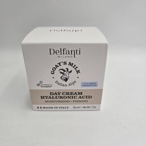 Delfanti Milano Goat's Milk Day Cream with Hyaluronic Acid - 1.7 oz New
